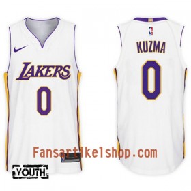 NBA Los Angeles Lakers Trikot Kyle Kuzma 0 Nike 2017-18 Weiß Swingman - Kinder